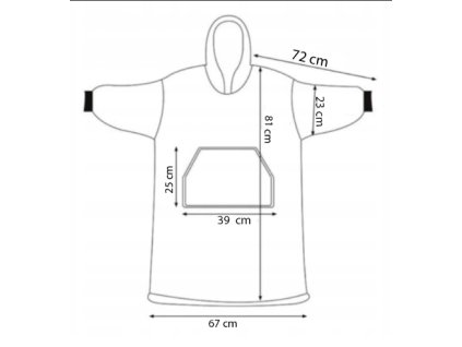 HA5084 OVERSIZE Deka Hoodica