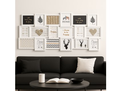 PF0019 OKVIR ZA 18 FOTOGRAFIJA (BIJELI)