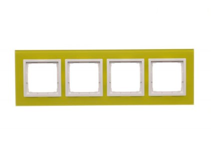 KONTAKT-SIMON Četverostruki stakleni okvir Simon 54 nature Limetkov sorbet DRN4/90