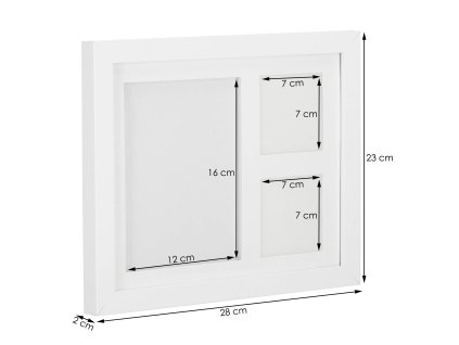 78435 pf0027 ramka na 3 zdjecia biala M0