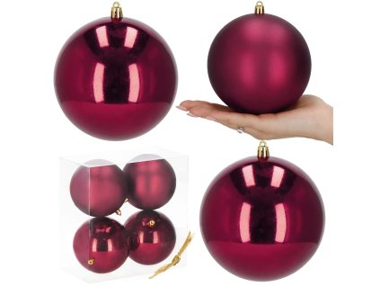 149340 ca1185 bombki choinkowe 12 cm 4 szt M0