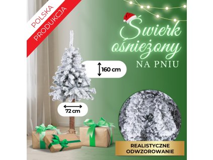 189129 ct0201 swierk sniezony na pniu 160 cm M0