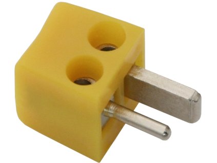 Žuti kosi priključak za zvučnike 4mm