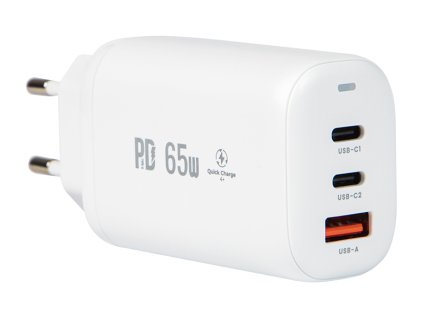 Brzi punjač USB+USB-C 65W za mrežu