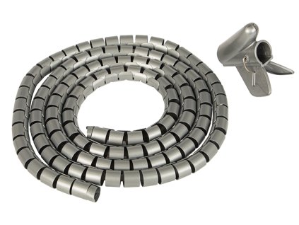 Sivi kabelski organizator 2m