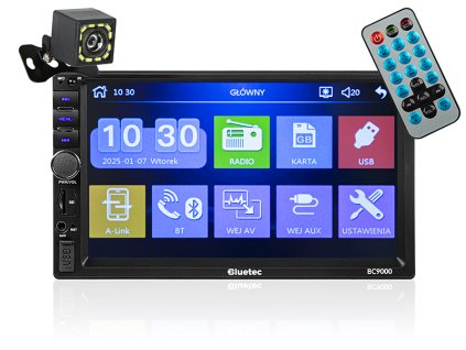 Radio BLUETEC BC9000 2DIN 7" + kamera za vožnju unatrag