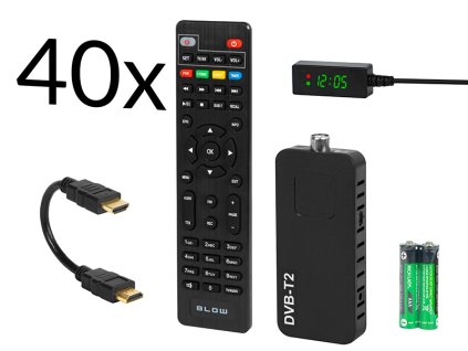 Dekoder tuner DVB-T2 BLOW 6006FHD MINI pakiranje