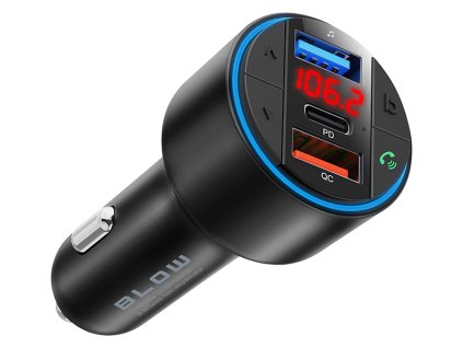 FM odašiljač BLOW Bluetooth5.3+QC3.0+PD 30W V.2