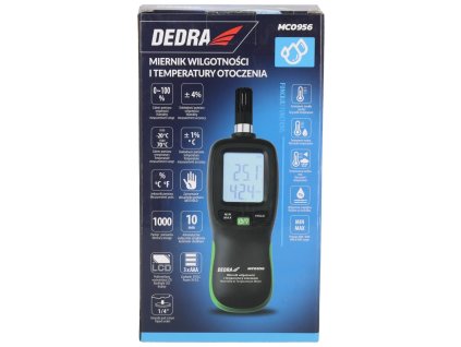 Mjerač vlažnosti i temperature okoline DEDRA MC0956