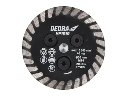 Disk od dijamanta za podrezivanje 50mm/M14, DEDRA HP1010