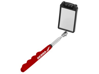 Lusterko za inspekciju 50x70mm LED, teleskopsko 320-885mm, kvadratno, DEDRA 06F803