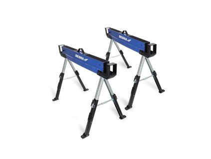 Stolarske stege DEDRA N1103, 2 kom., sklopive, regulabilne, maksimalni kapacitet 1180 kg/par.