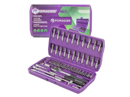 Set nastavnih ključeva 1/4" 46 kom.