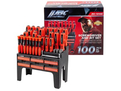 Sada bitova za odvijač 100 komada s stalakom