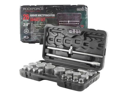 Set nasadnih ključeva 3/4' 1" 6-krak u kovčegu