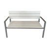 Klupa za vrt 118 x 54 x 77 cm siva *0803