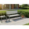 Klupa za vrt 118 x 54 x 77 cm siva *0803