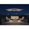 VRTNI SUNCOBRAN 3 x 3 M SIVI "ROMA" S VREĆOM S LED *1558