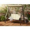 VRTNA LJULJAČKA OD TECHNORATANA 166 x 130 x 170 CM SMEĐA PREMIUM *3132