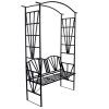 VRTNA PERGOLA S KLUPOM 114 x 45 x 208 CM *6085