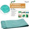 Plastična plahta 3 x 4 m (+/- 5%) 70GSM 3% UV ZELENA *4133