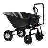 Crni vrtni kolica 160 L *7385