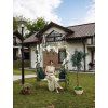VRTNA PERGOLA S KLUPICOM 123 x 63 x 252 CM ANTIČKI BRONČAN*1456