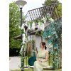 Vrtna pergola s klupicom, antik broncana CH-GOM1456