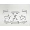 Set vrtne garniture siva (okrugli stol + 2 stolice) *5141