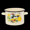 Emailovirani lonac 3 L 18 cm kremasto zeleni *7459