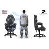 fotel gamingowy obrotowy krze 62074