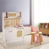 Kuchnia dla dzieci drewniana MDF retro z akcesoriami BOHO 100cm 176149