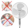 Stajaći ventilator 355100 bijelo-sivi
