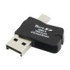 Čitač microSD kartica 2u1 USB-A / microUSB 66-244-