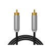 Prepojovací kábel1xRCA METAL 1m