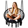 Viseća vrtna ljuljačka BOHO crna