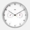 Zidni sat 30 cm s termometrom i higrometrom