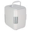 Lodowka turystyczna elektryczna samochodowa mini na jedzenie kosmetyki grzanie chlodzenie 2w1 4L biala 174207
