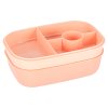 Lunch box sniadaniowka pudelko sniadaniowe z przegrodkami dzielone 1900ml morelowe 175334