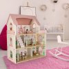 Domek dla lalek drewniany LULILO Peonio 70cm LED roz 176213