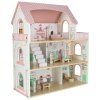 Domek dla lalek drewniany LULILO Peonio 70cm LED roz 176202