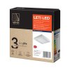 Četvrtasto LED stropno svjetlo 9W, 3000K