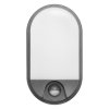 Vrtna LED svjetiljka s senzorom 10W, siva