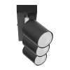 Crna stropna svjetiljka 3xGU10 50W IP20