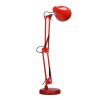 Crvena čelična stolna lampa 60W