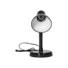 Crna stolna lampa E27 40W čelik/plastika