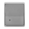 Četverosmjerni površinski prekidač IP44 grafitni