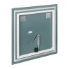 Kvadratno LED ogledalo 80x80 cm s prekidačem