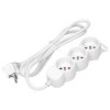 Bijeli produžni kabel 3 utičnice 1,5m 16A