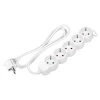 Produžni kabel s 5 utičnica bijeli 5m 16A